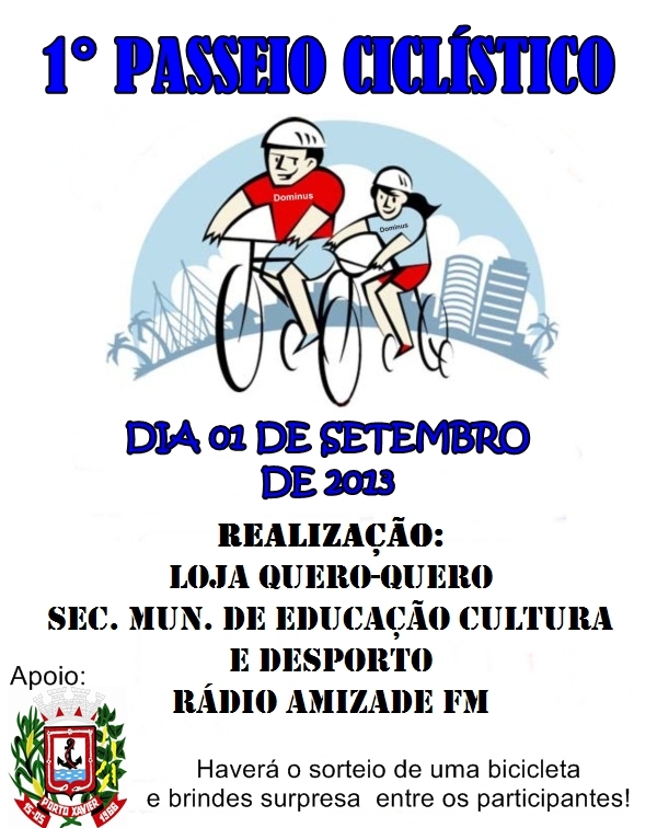 Semana da Pátria contará com o 1° Passeio Ciclístico